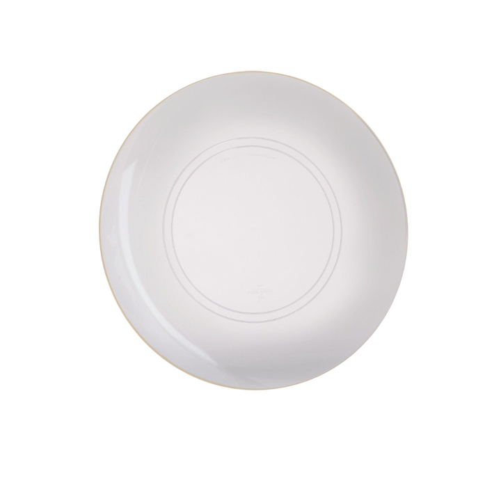 Clear Gold Rimmed Plastic Plates - 2 Sizes