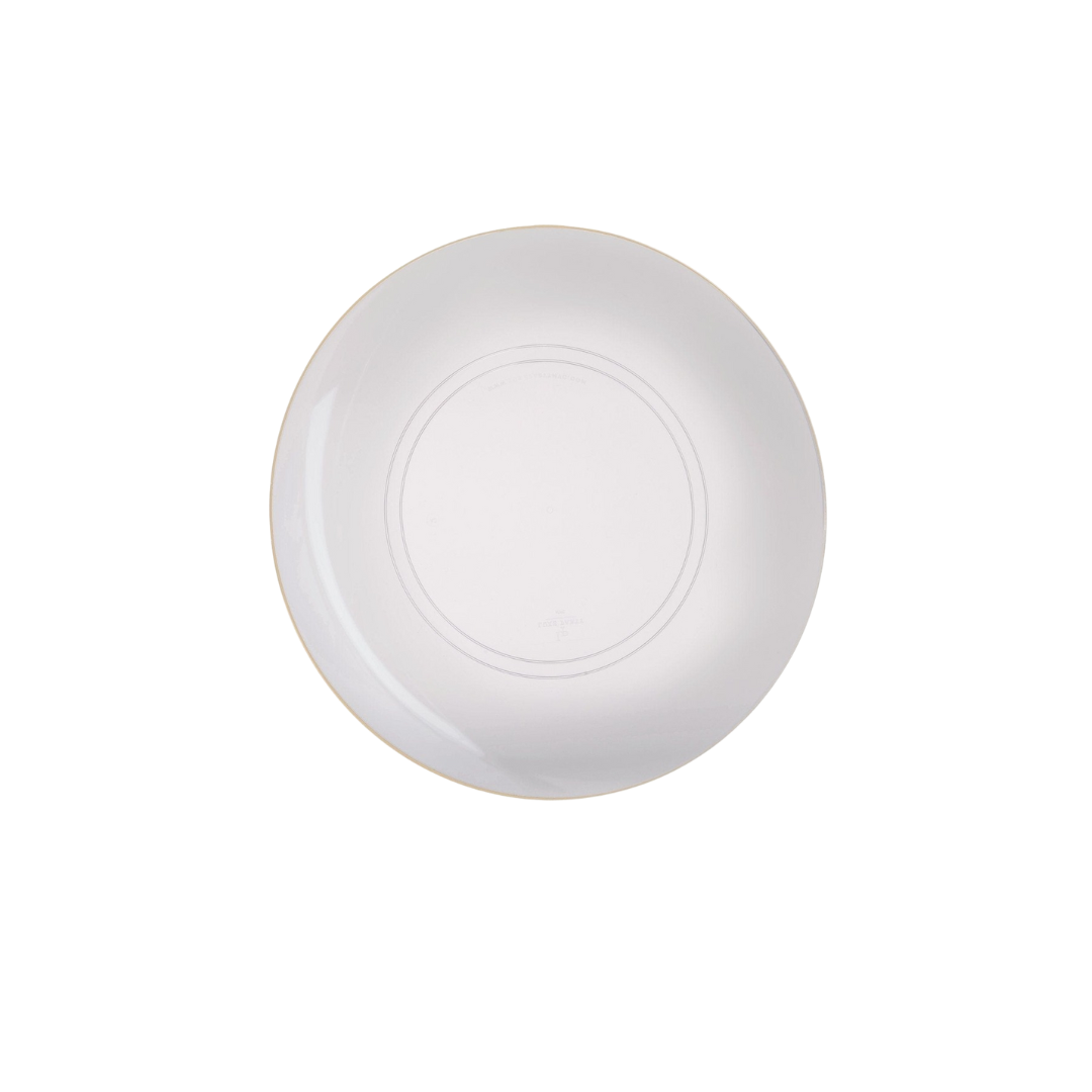 Clear Gold Rimmed Plastic Plates - 2 Sizes