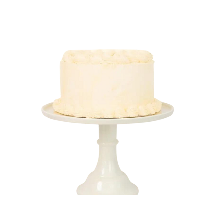 Melamine Cake Stand Large- Linen White 11.5 inch