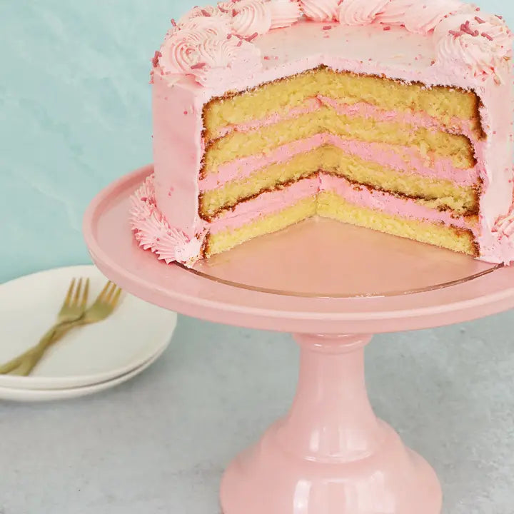 Melamine Cake Stand Large- Peony Pink 11.5 inch