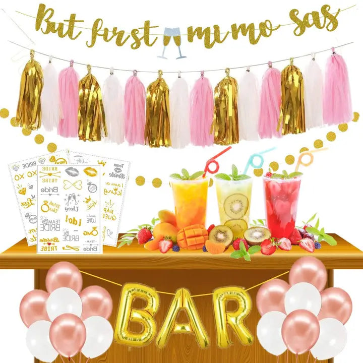 Mimosa Bar Decoration Kit - (19pk)