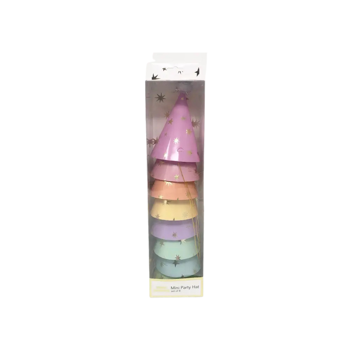 Mini Pastel Party Hats - (8pk)