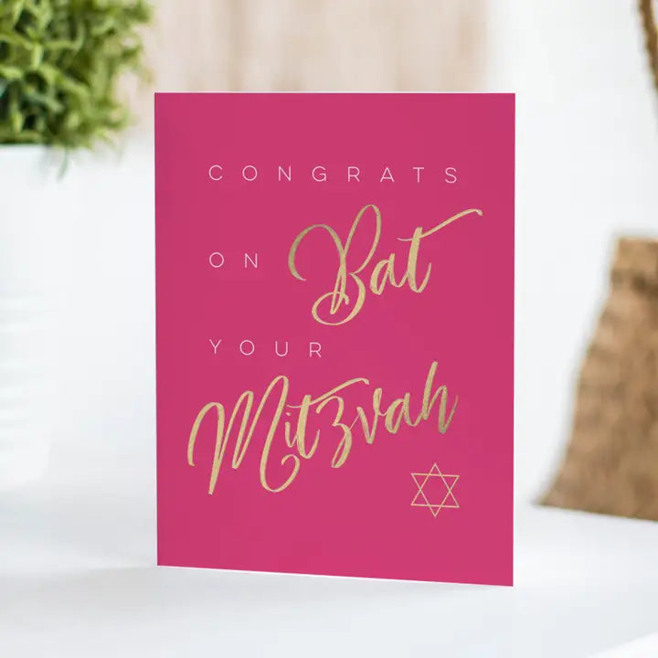 Modern Bat Mitzvah – Congratulations Greeting Cards