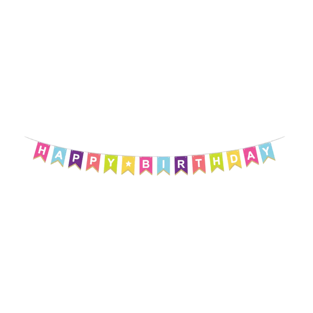 Hot Pink "Happy Birthday" Banner