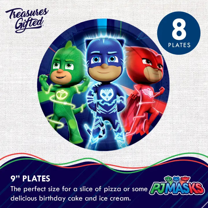 PJ Masks Plates 9in - PJ Masks Party Supplies