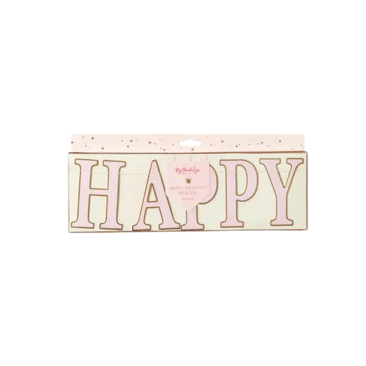 Princess Happy Birthday Banner