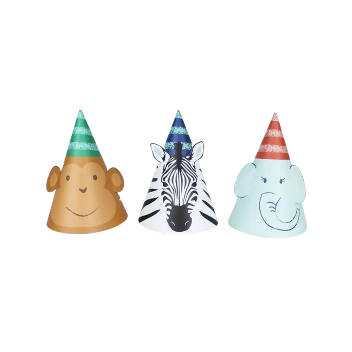 Party Animals Party Hats - (12pk)