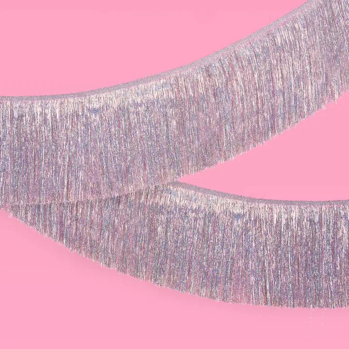 Iridescent Fringe Party Banner