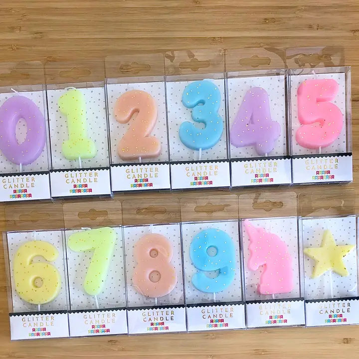 Pastel Glitter Candle Set Display Program