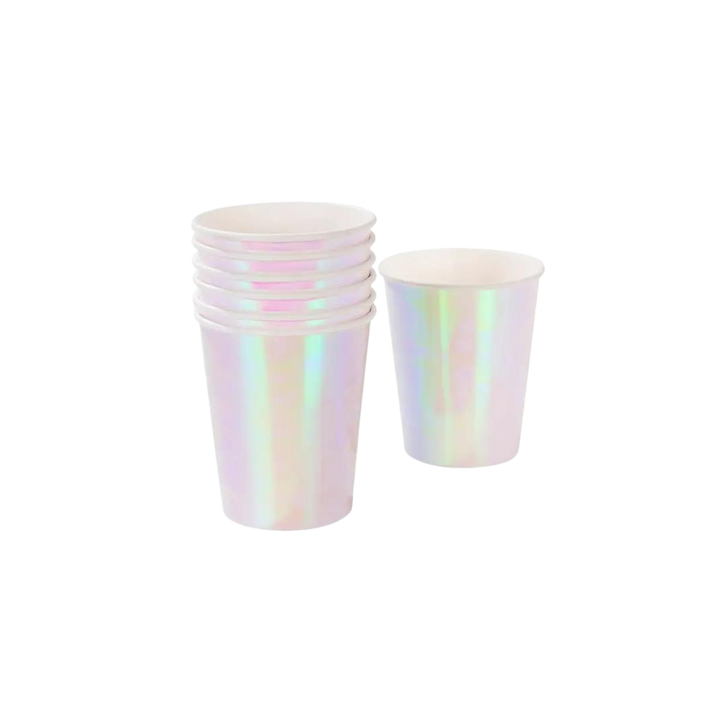 Iridescent Pastel Cups