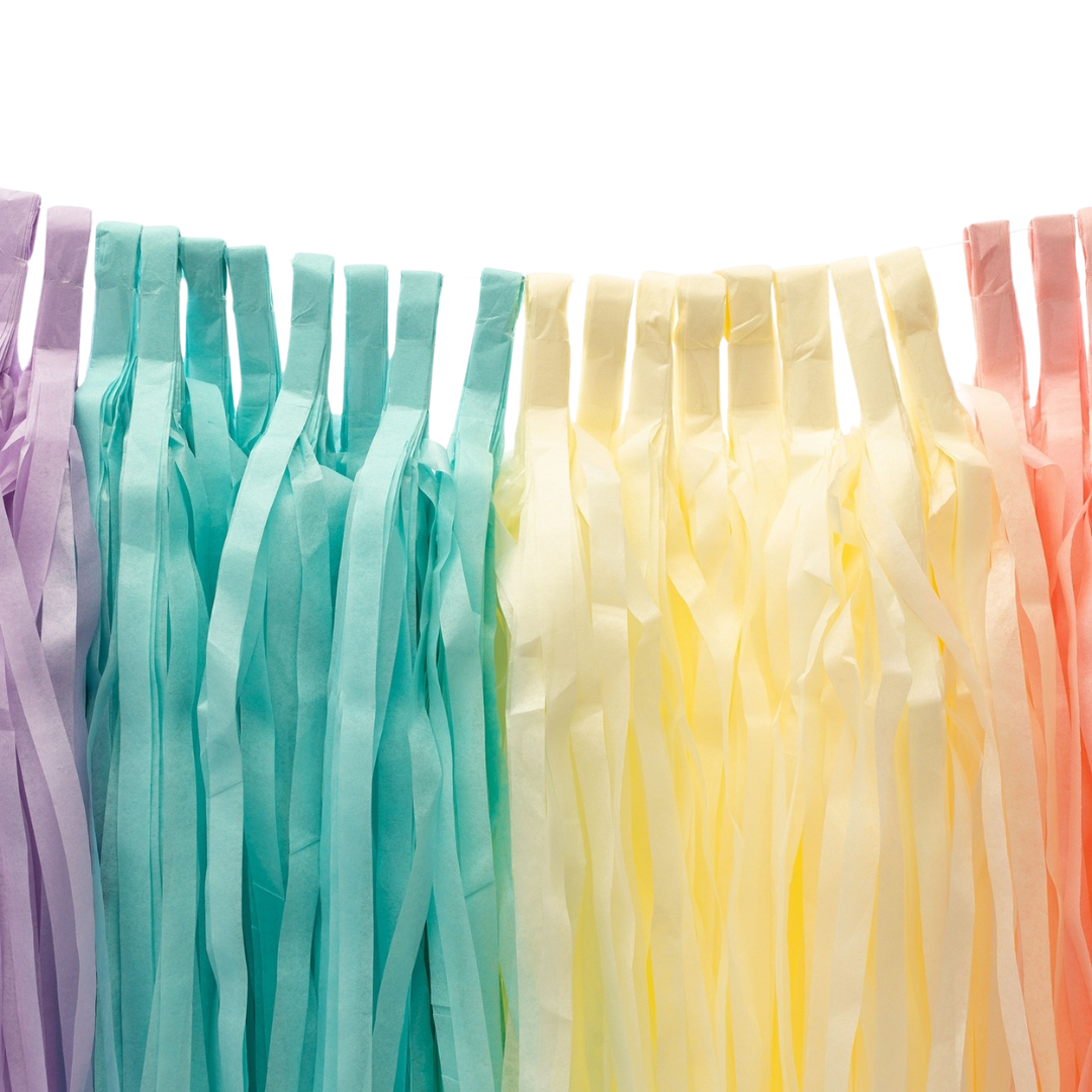 Pastel Rainbow Tassel Garland