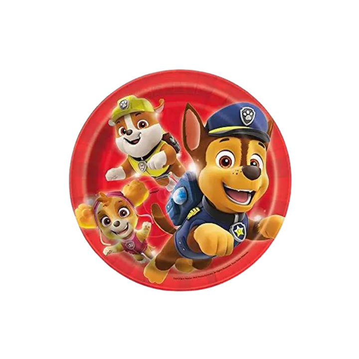 Red Paw Patrol Small Appetizer Dessert Plates