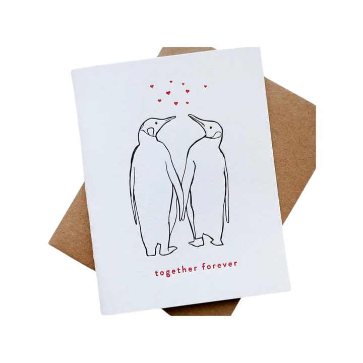 Penguins Forever - Love, Anniversary and Valentine's Card