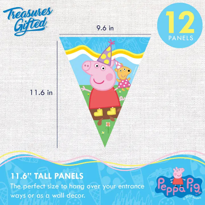 Peppa Pig Pennant Banner - Peppa Pig Party Supplies