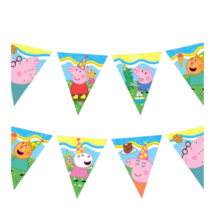 Peppa Pig Pennant Banner - Peppa Pig Party Supplies