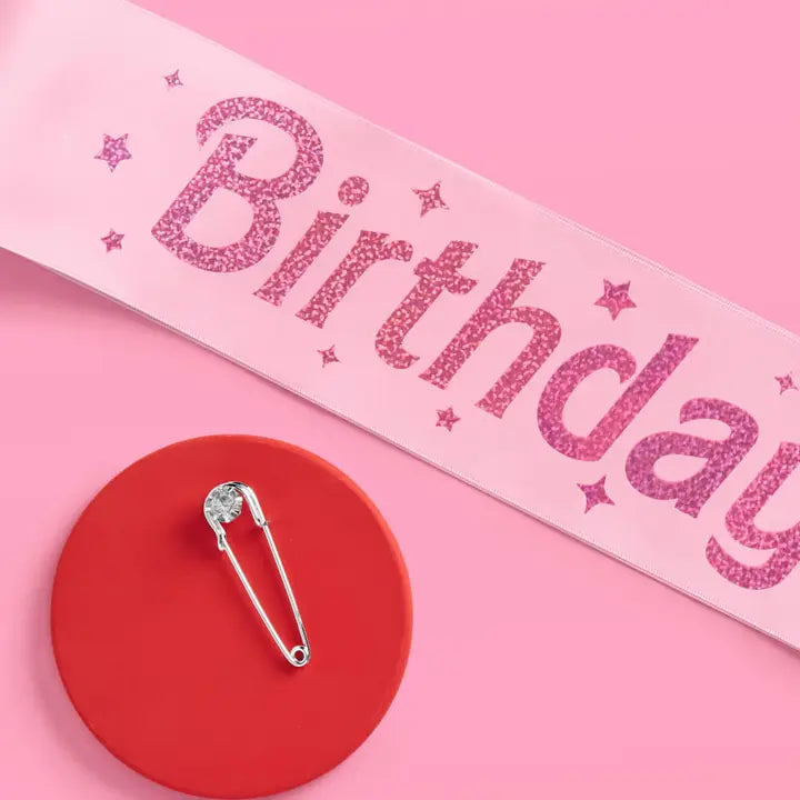 Birthday Girl Sash - Pink