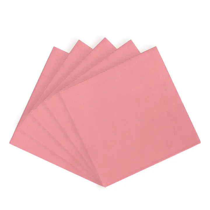 Pink Paper Luncheon Napkins Bulk (50)