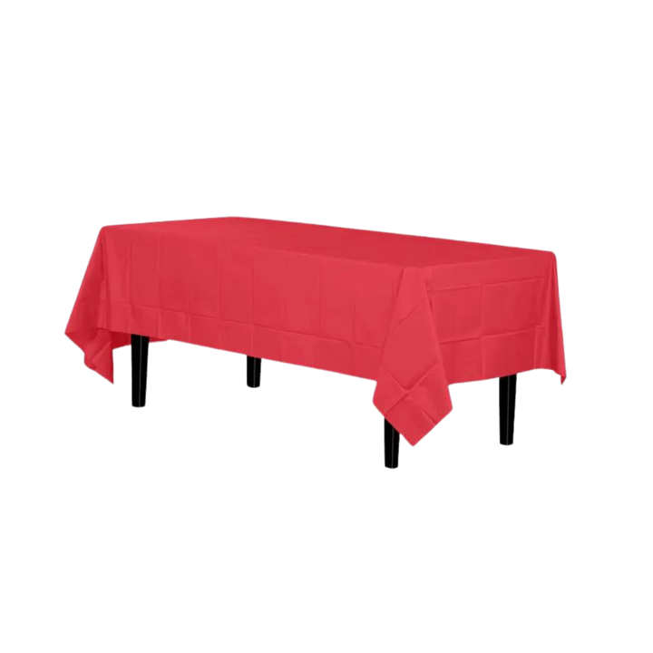 Red Premium Plastic Table Cover