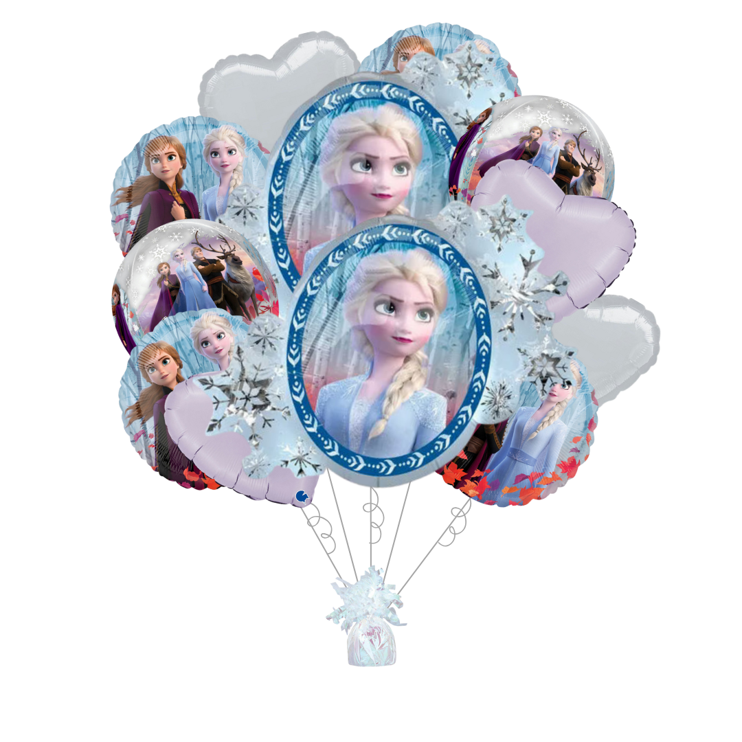 Premium Frozen 2 Foil Balloon Bundle with Balloon Weight