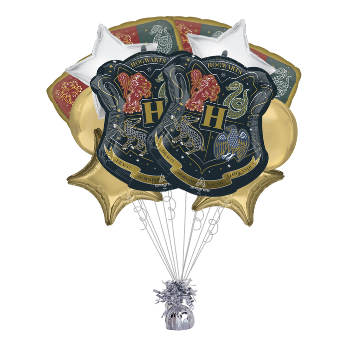 Premium Hogwarts Foil Balloon Bundle with Balloon Weight - Harry Potter