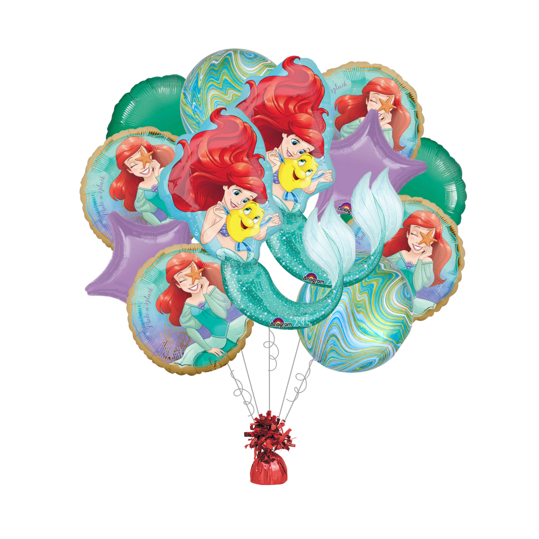 Little Mermaid Live Active Foil Balloon Bundle