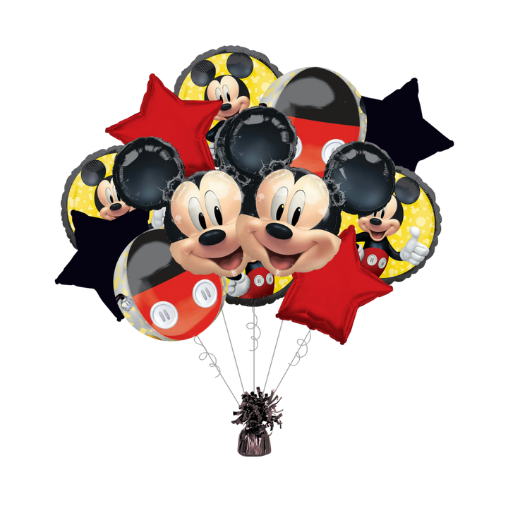 Mickey Mouse Forever Foil Balloon Bundle with Balloon Weight