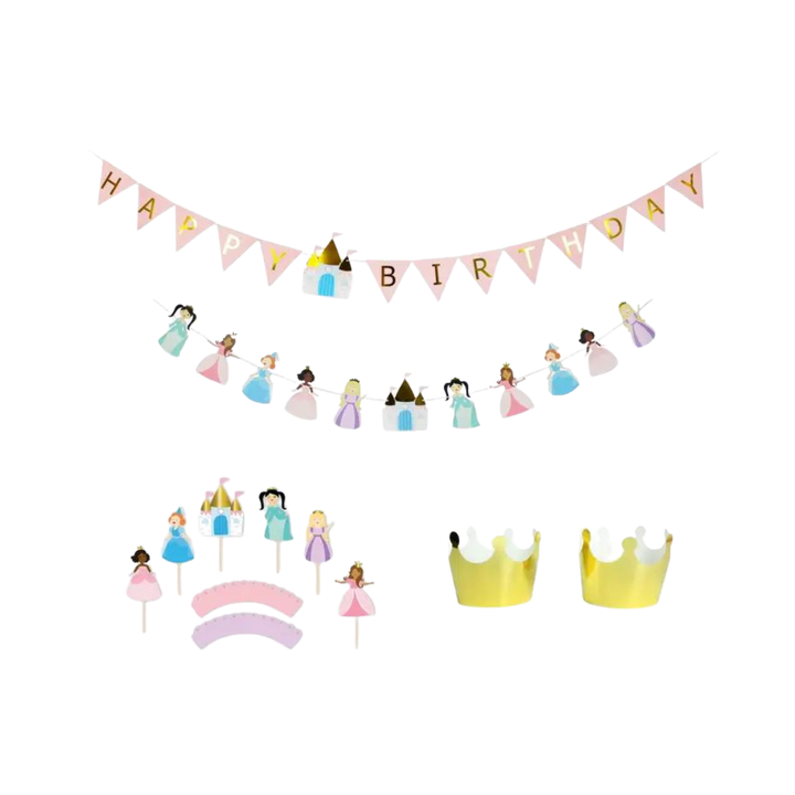 Pretty Princess - Birthday Party Decoration Kit - 12 guests