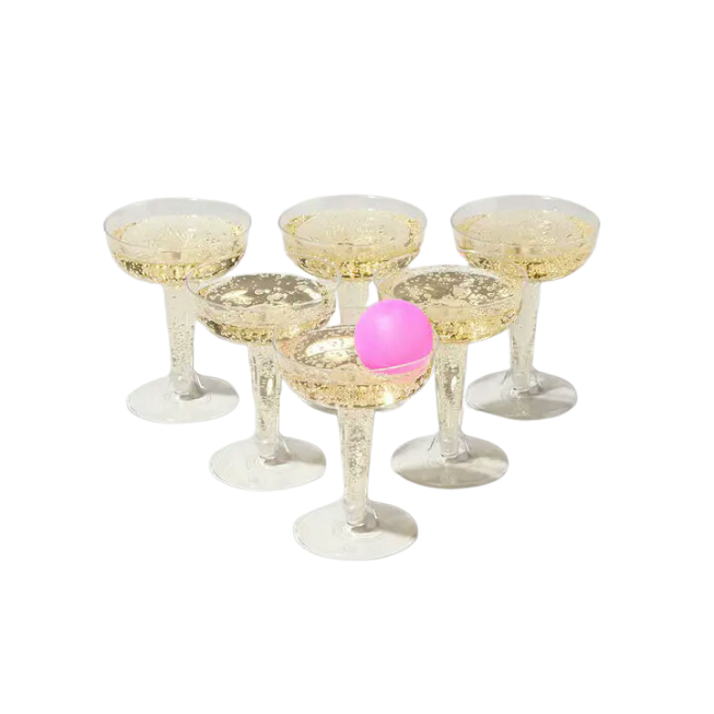 Clear Prosecco Pong Set