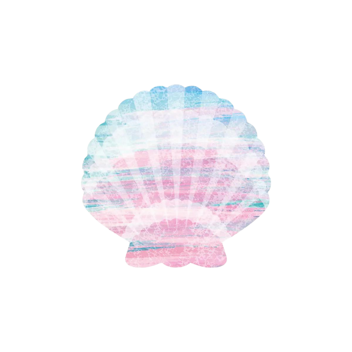 Queen of the Sea Shell Shaped Paper Plates (x8)