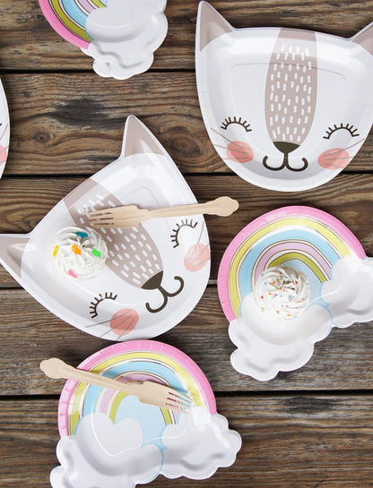 Rainbow Dessert Plates