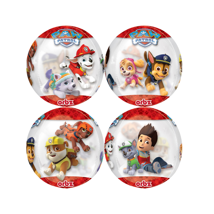 Paw Patrol Orbz Foil Balloon, 16in - Chase and Marshall