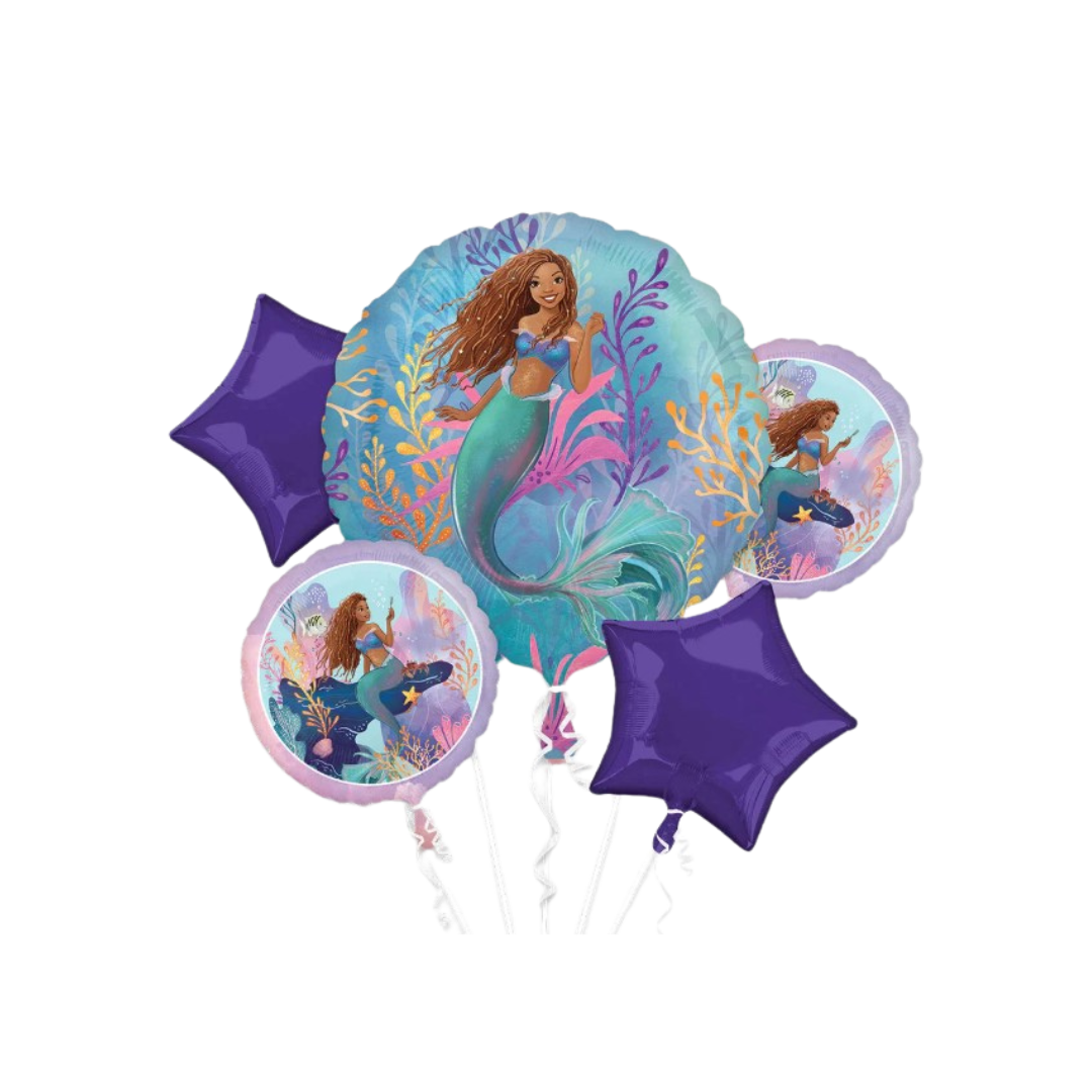 Little Mermaid Live Active Foil Balloon Bouquet