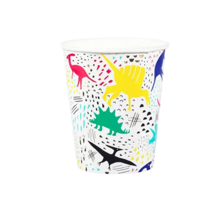 Colorful Dinosaur Party Cups