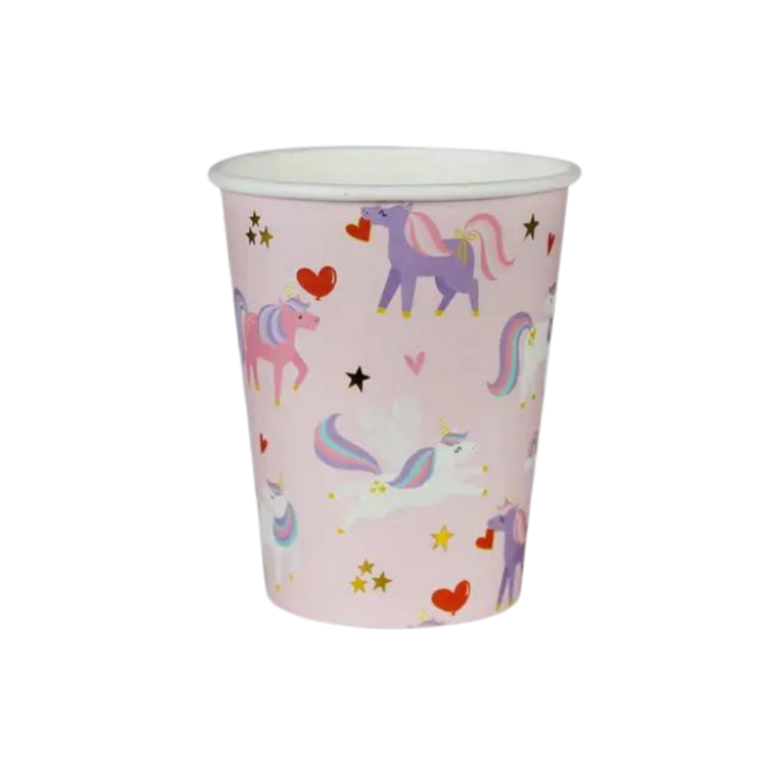 Pink and Purple Unicorn Cups