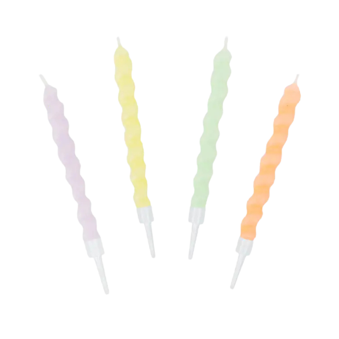 Pastel Twisted Birthday Candles