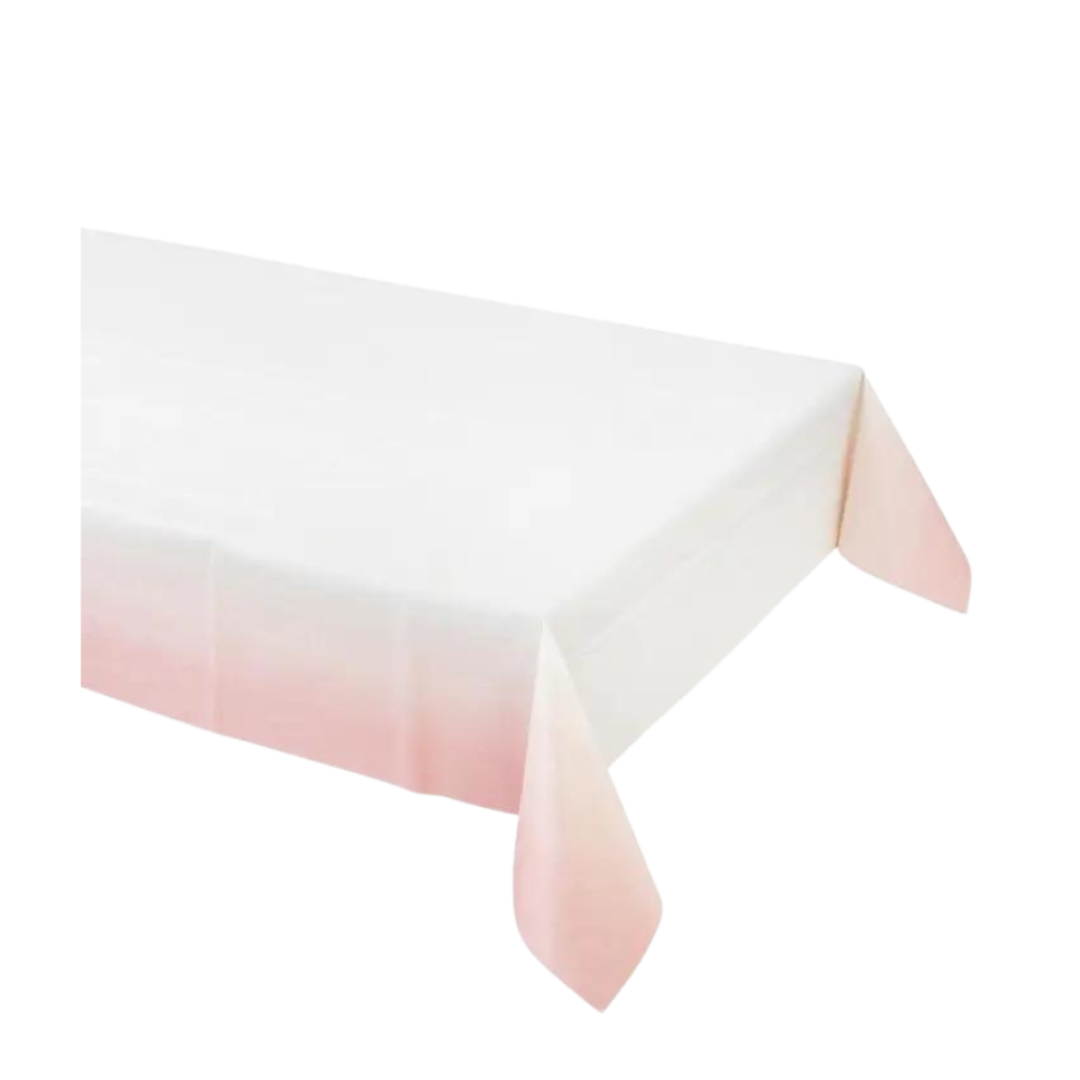 Pink and White Table Cover