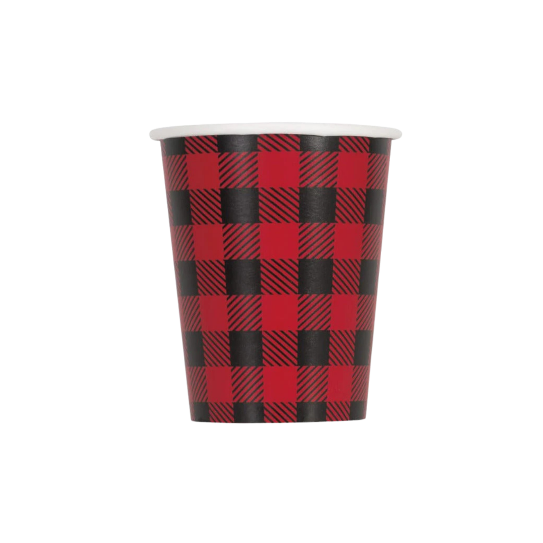 Red And Black Plaid Cups