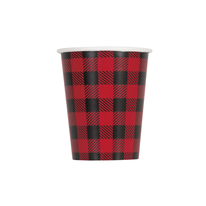 Red And Black Plaid Cups