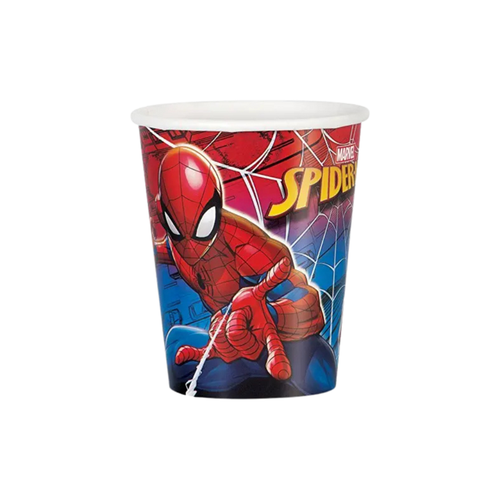 Red and Blue Spiderman Cups