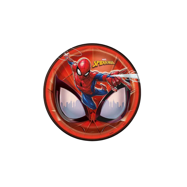 Red Spiderman Large Dinner Plates