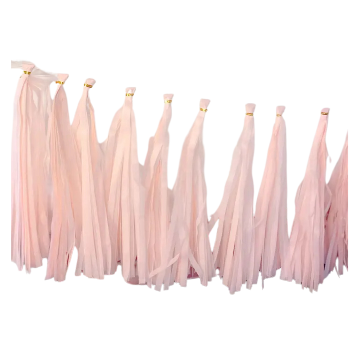 Pastel Pink Paper Tassel Tail