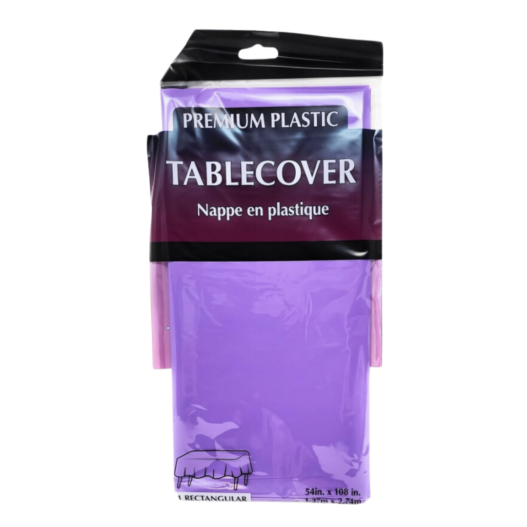 Purple Plastic Table Cover