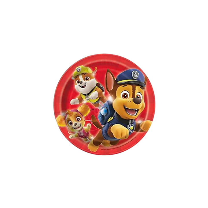 Red Paw Patrol Small Appetizer Dessert Plates