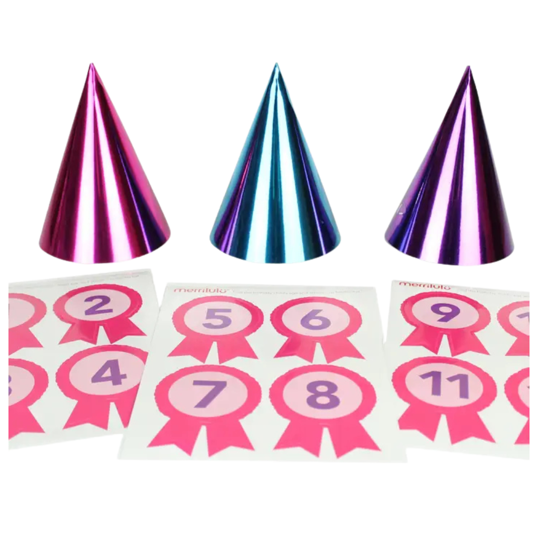 Gymnastics Party Hats - 12 pk