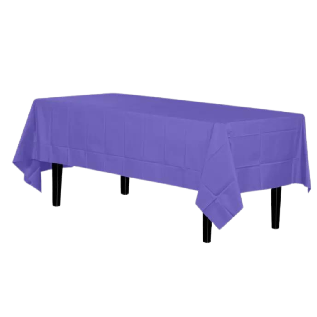 Purple Premium Plastic Table Cover