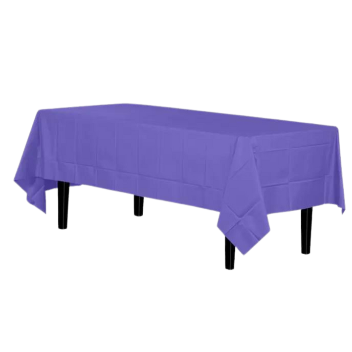 Purple Premium Plastic Table Cover