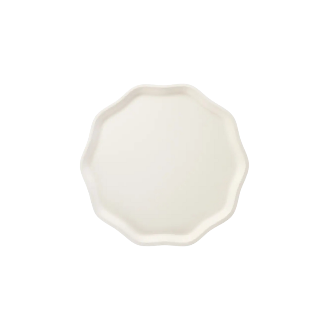 French Crème Compostable Large Dinner Plates