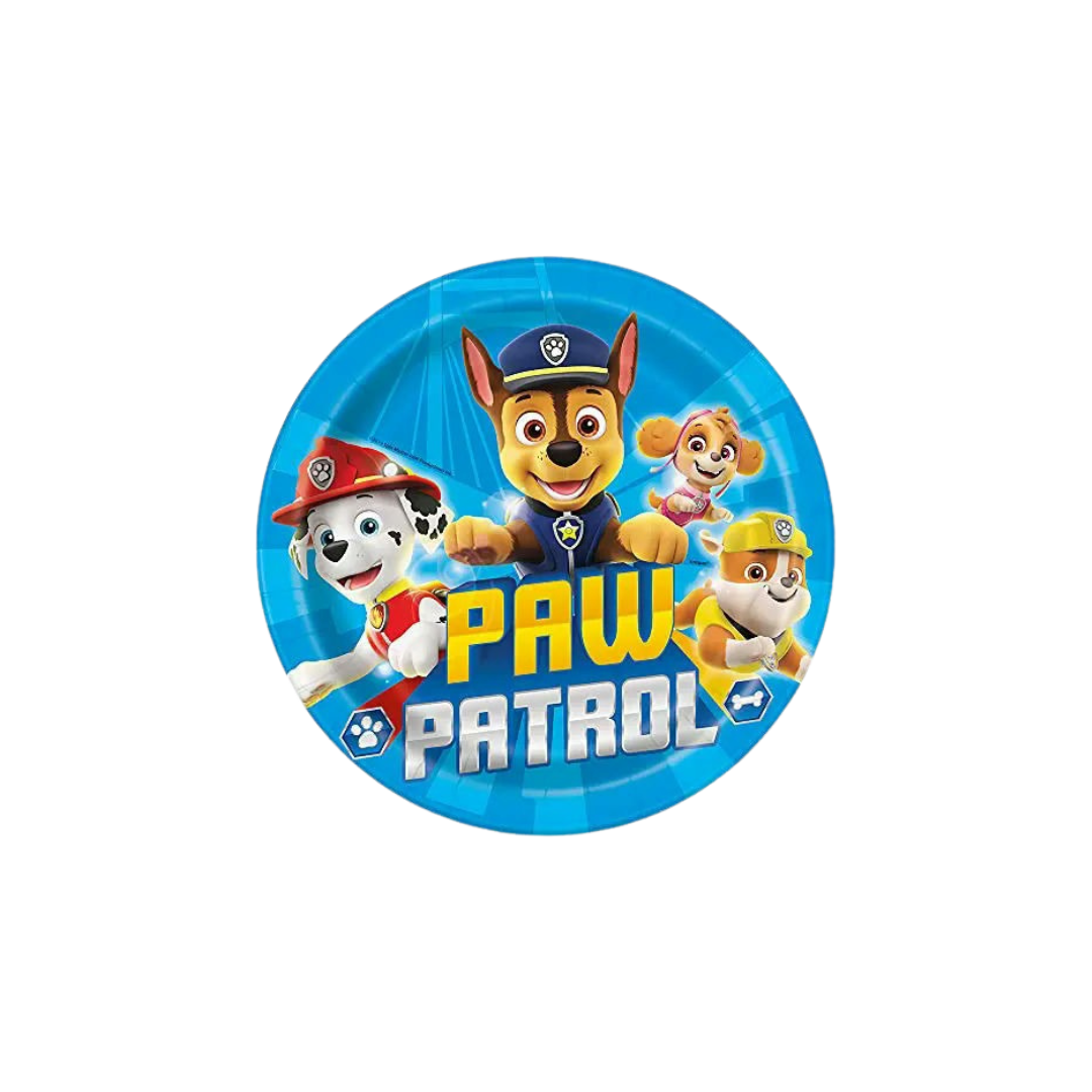 Blue Paw Patrol Large Dinner Plates