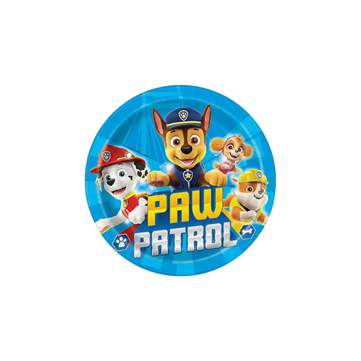 Blue Paw Patrol Large Dinner Plates