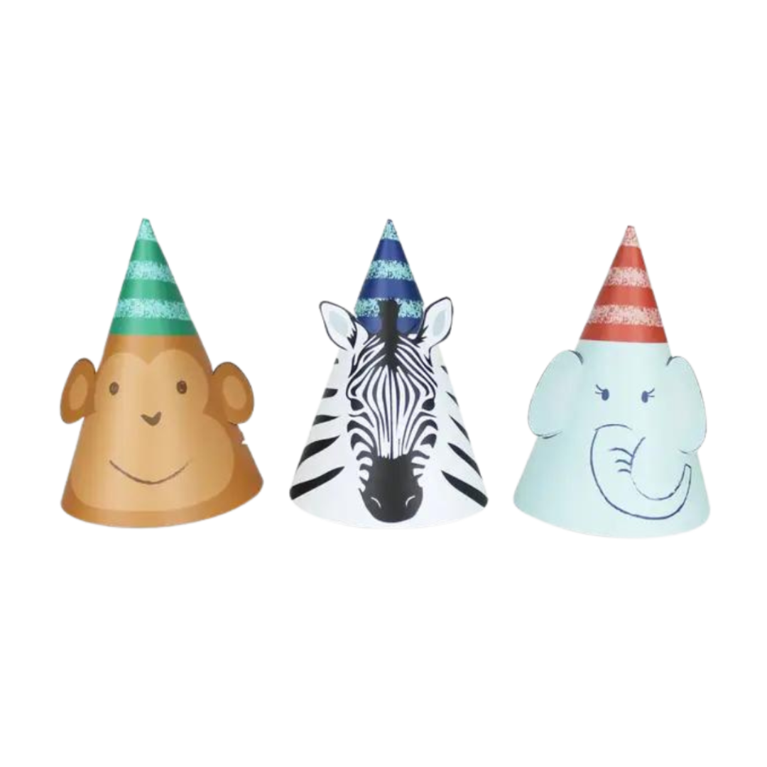 Party Animals Party Hats - 12 pk